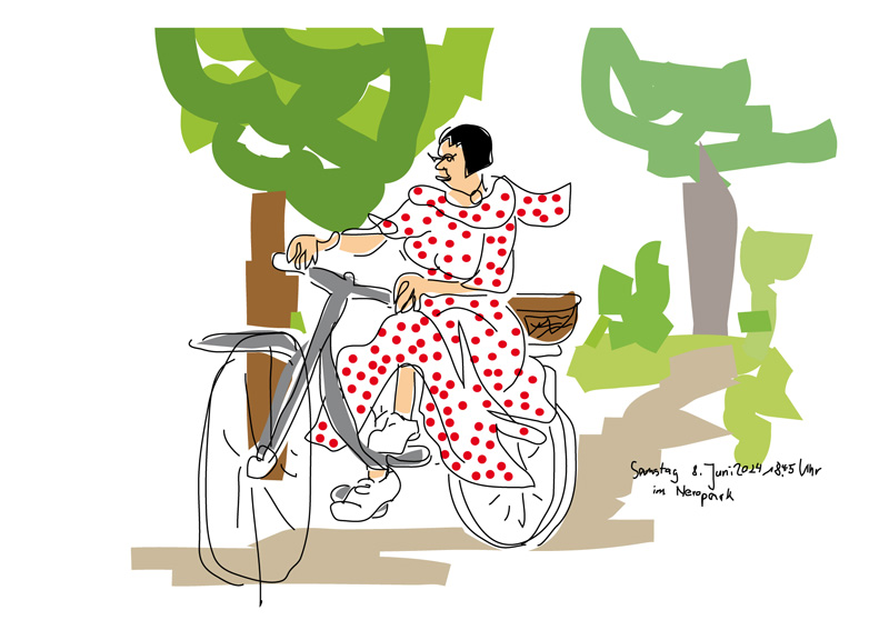 radfahrerin
